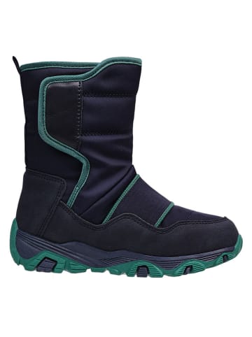 lamino Leren winterboots donkerblauw