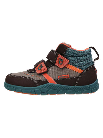 lamino Barfußschuhe in Braun/ Blau