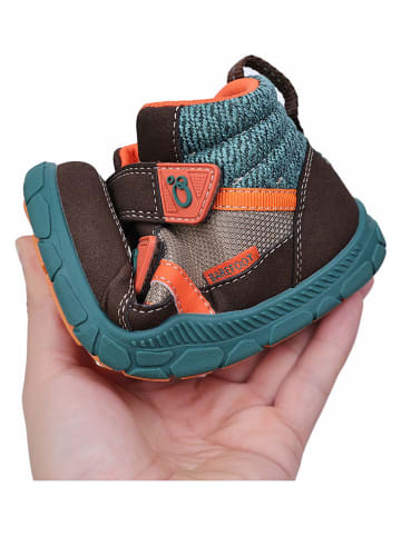 lamino Skórzane buty barefoot w kolorze brązowo-niebieskim