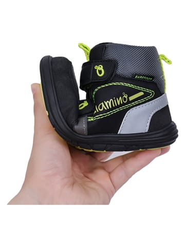 lamino Leren barefootschoenen zwart
