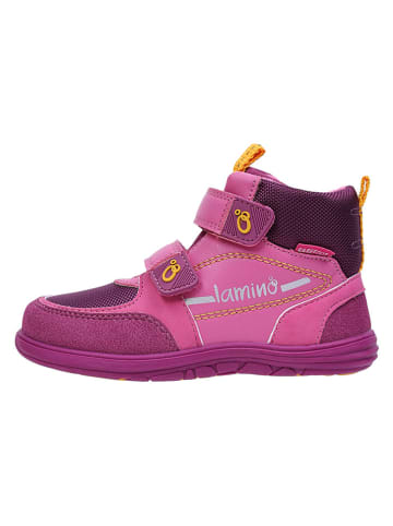 lamino Skórzane buty barefoot w kolorze różowym