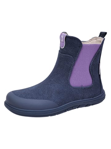 lamino Leder-Barfuß-Chelsea-Boots in Dunkelblau