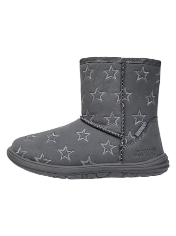 lamino Skórzane botki barefoot w kolorze szarym