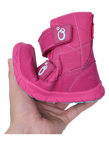 lamino Skórzane buty barefoot w kolorze różowym