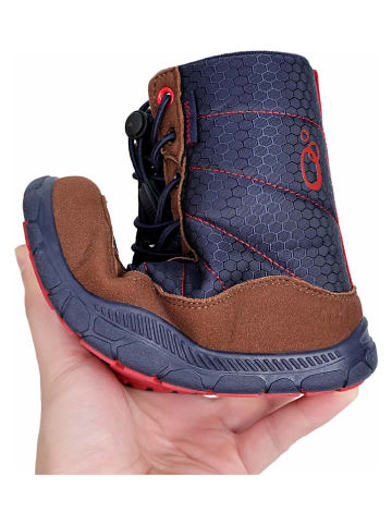 lamino Skórzane buty barefoot w kolorze granatowym