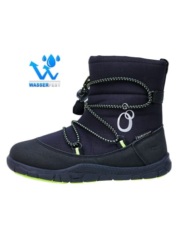 lamino Leder-Barfuß-Boots in Schwarz