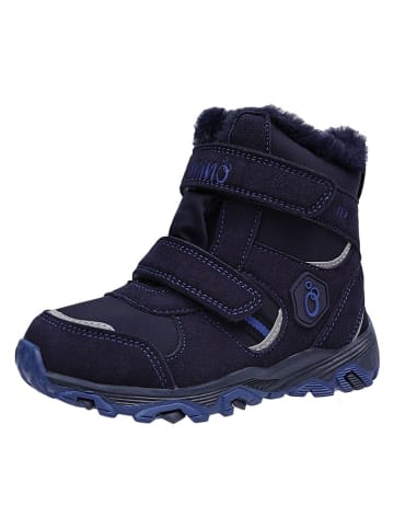 lamino Leder-Boots in Dunkelblau