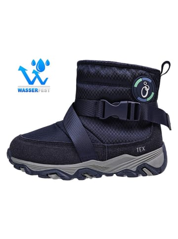 lamino Skórzane buty barefoot w kolorze granatowym