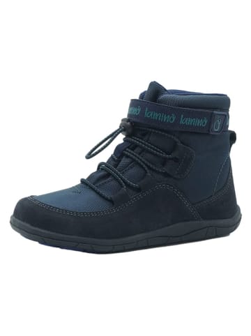 lamino Skórzane buty barefoot w kolorze granatowym