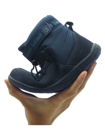 lamino Skórzane buty barefoot w kolorze granatowym