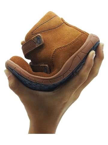 lamino Skórzane buty barefoot w kolorze jasnobrązowym