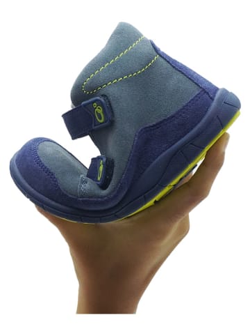 lamino Skórzane buty barefoot w kolorze niebieskim
