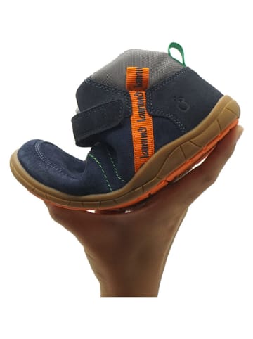 lamino Leren barefootschoenen donkerblauw