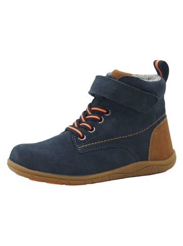 lamino Skórzane buty barefoot w kolorze granatowym