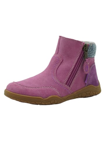lamino Skórzane buty barefoot w kolorze różowym
