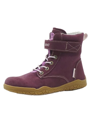 lamino Leren barefootboots paars