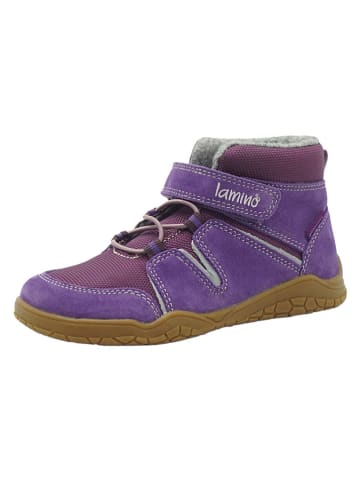 lamino Skórzane buty barefoot w kolorze fioletowym