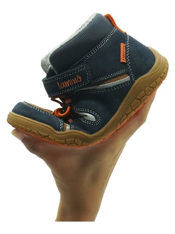 lamino Leren barefootschoenen donkerblauw