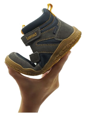 lamino Leren barefootschoenen donkerblauw