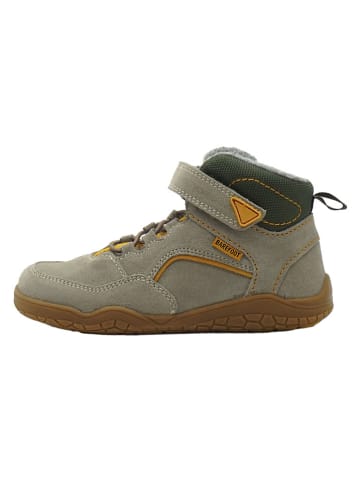 lamino Leder-Barfußschuhe in Hellbraun/ Grau