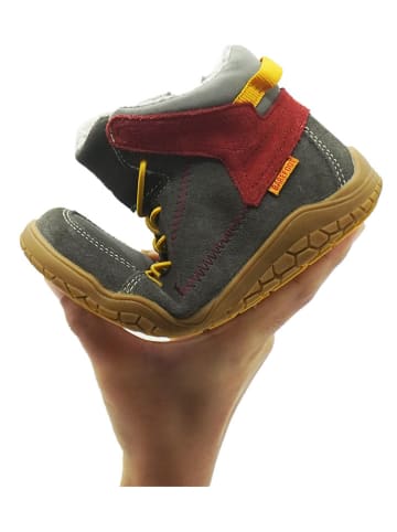 lamino Skórzane buty barefoot w kolorze khaki