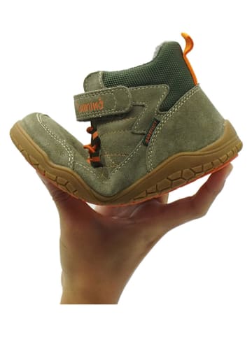 lamino Skórzane buty barefoot w kolorze khaki