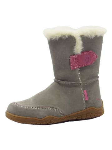 lamino Leren barefootboots lichtbruin/grijs