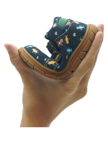 lamino Leder-Barfußschuhe in Dunkelblau