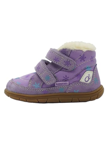 lamino Leren barefootschoenen paars