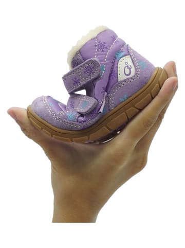 lamino Leder-Barfußschuhe in Lila