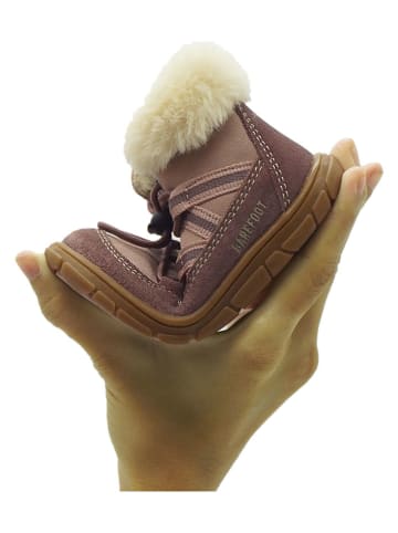 lamino Leder-Barfußschuhe in Rosa