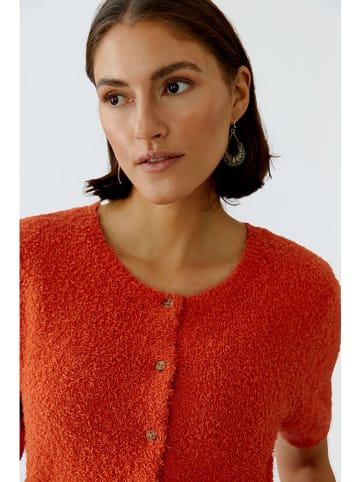 Oui Cardigan in Braunrot