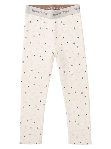 Marc O'Polo Junior Legginsy w kolorze kremowym