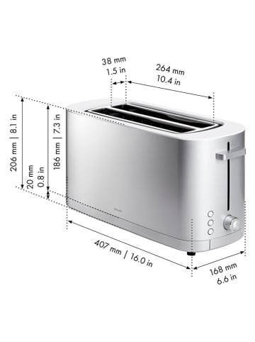 Zwilling Toaster in Silber