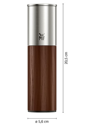 WMF Gewürzmühle "Nature Pro" in Braun/ Silber - (H)20,5 cm