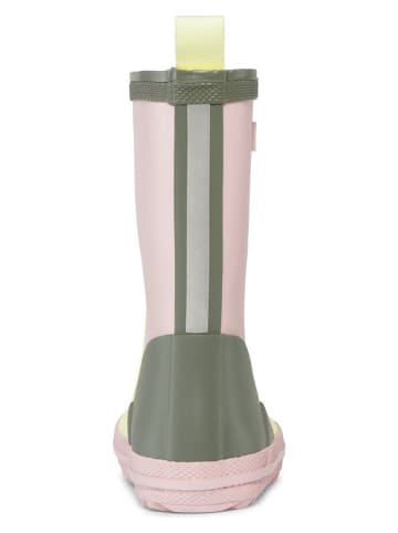 Bundgaard Gummistiefel "Charly High" in Creme/ Rosa