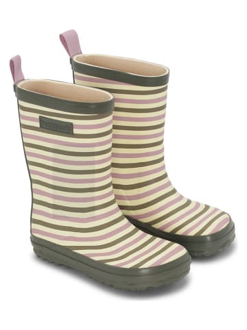 Bundgaard Gummistiefel "Charly High" in Khaki/ Beige