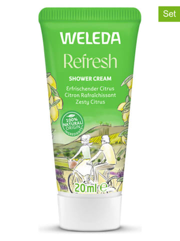 Weleda 10er-Set: Duschgele "Refresh", je 20 ml