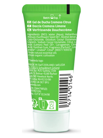 Weleda 10er-Set: Duschgele "Refresh", je 20 ml