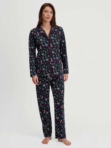 Calida Pyjama in Dunkelblau