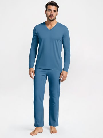 Calida Pyjama in Blau