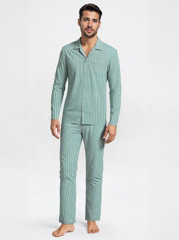 Calida HERREN Pyjama in Grün