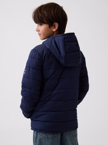 GAP Doorgestikte jas donkerblauw