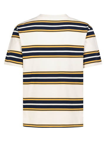Sublevel Shirt in Creme/ Gelb/ Dunkelblau