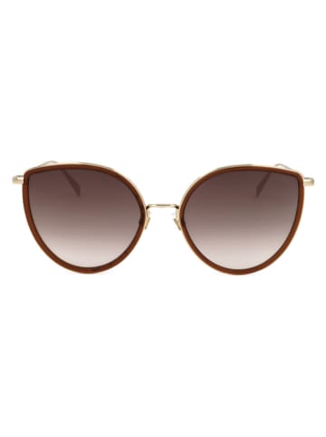 Levi's Dames zonnebril goudkleurig/bruin