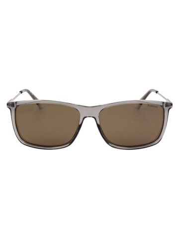 Polaroid Herren-Sonnenbrille in Grau/ Hellbraun