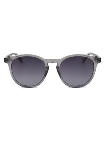Polaroid Okulary przeciwsłoneczne unisex w kolorze szaro-granatowym