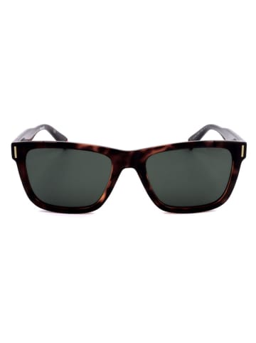 Polaroid Okulary przeciwsłoneczne unisex w kolorze brązowo-czarnym