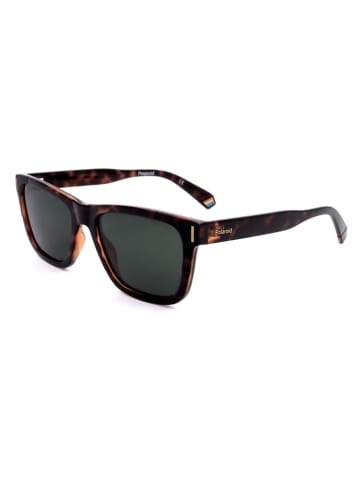 Polaroid Unisex-Sonnenbrille in Braun/ Schwarz