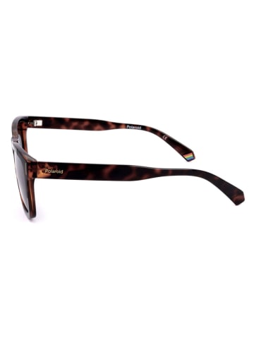 Polaroid Unisex-Sonnenbrille in Braun/ Schwarz
